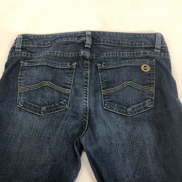 Michael Kors Dark Skinny Jeans Distressed Hem Sz 2 - Picture 5 of 8